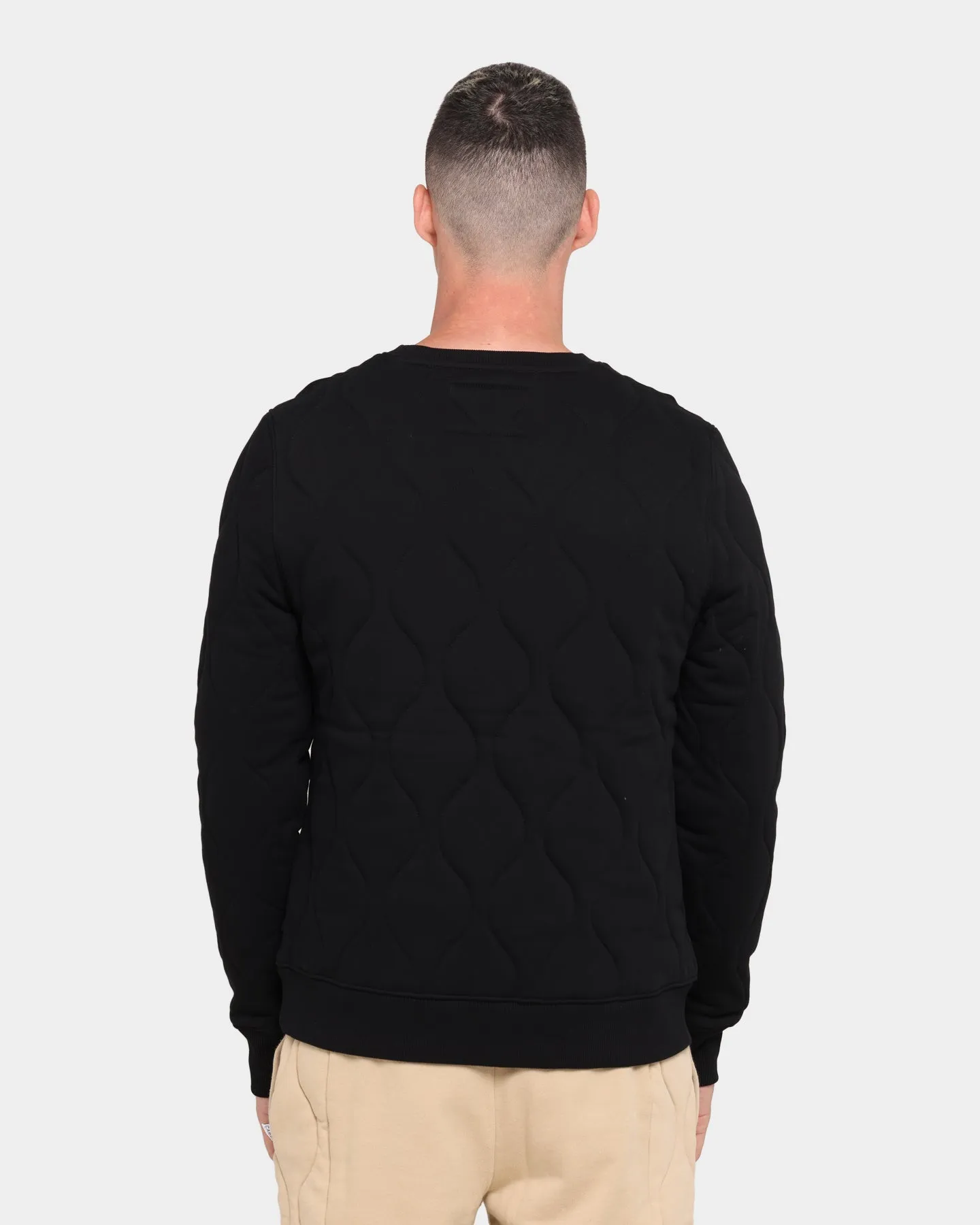 Carré Roadman Quilted Sweater Black