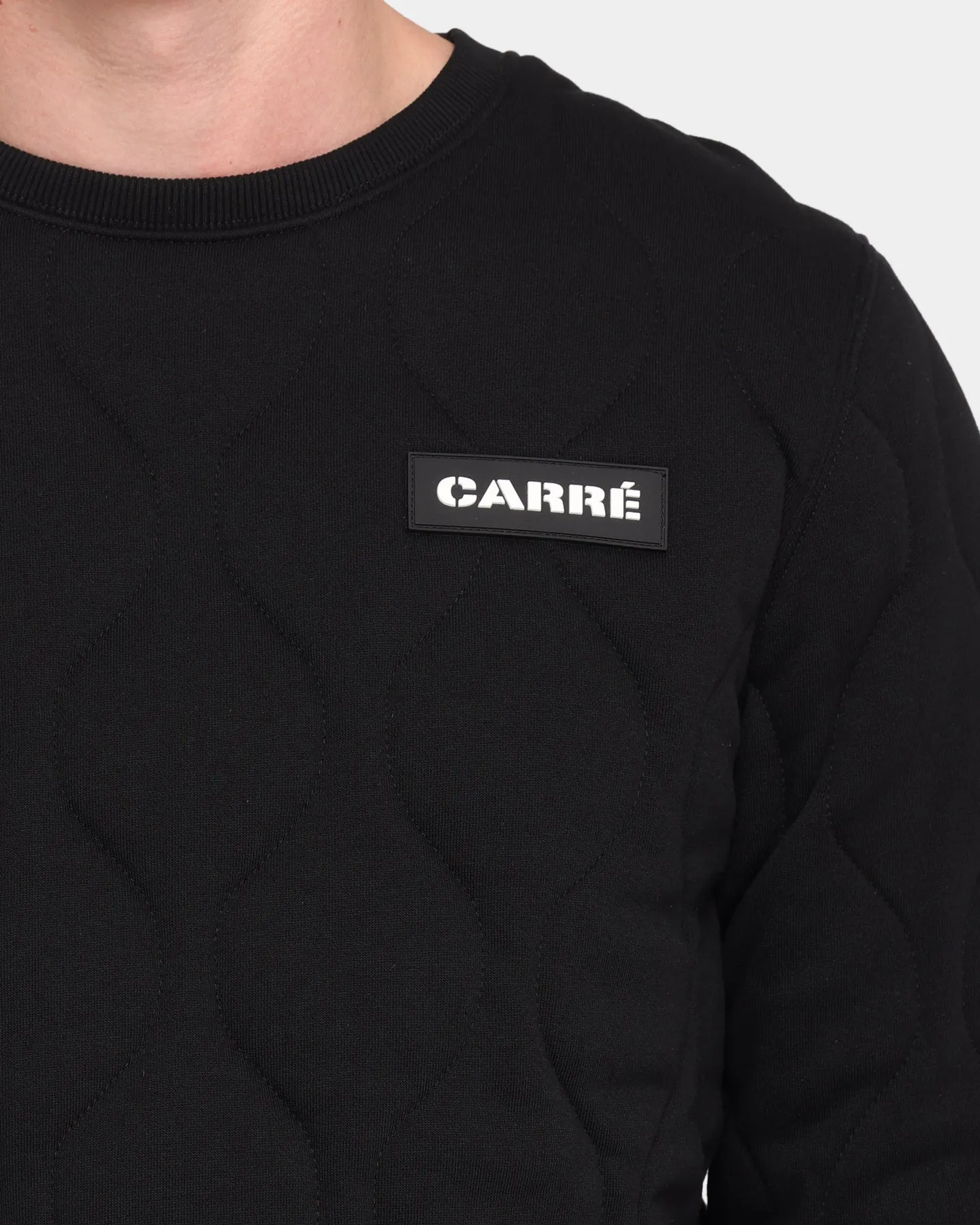 Carré Roadman Quilted Sweater Black