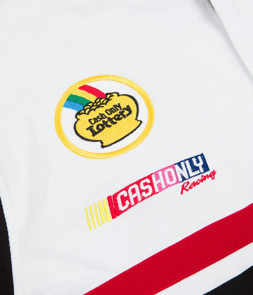 Cash Only Racing Jacket - White / Black