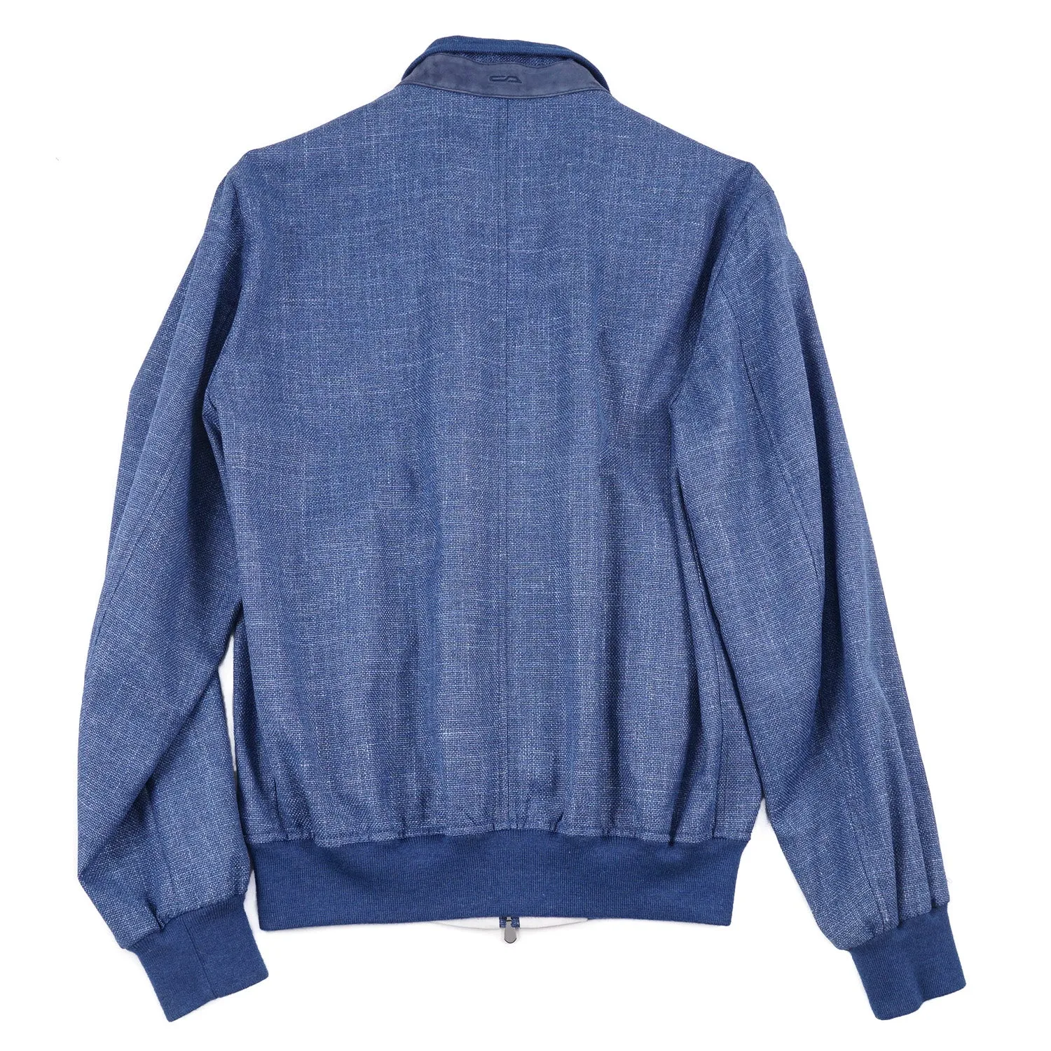 Cesare Attolini Wool-Linen-Silk Bomber Jacket