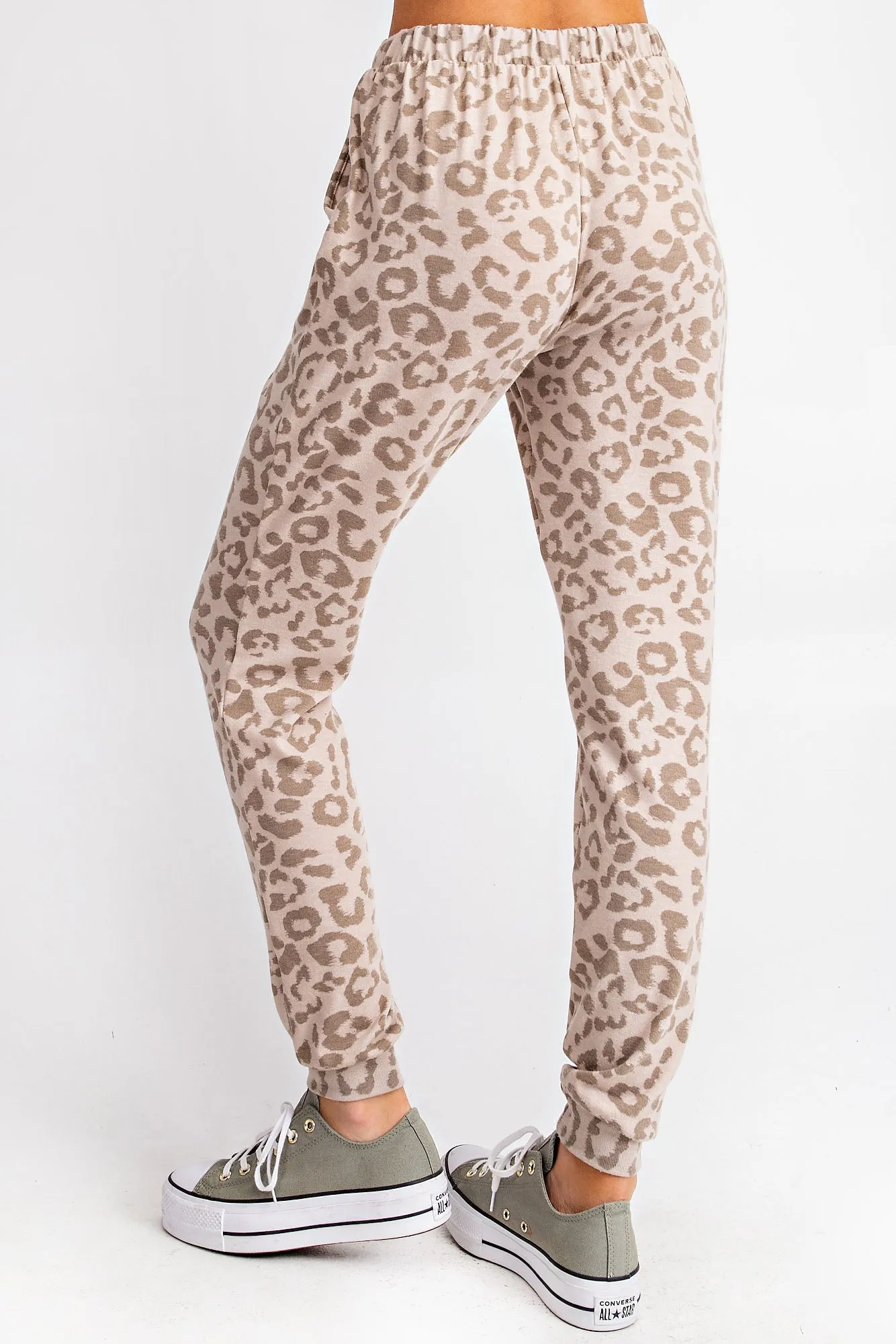 Cheetah Lounge Joggers, Sand