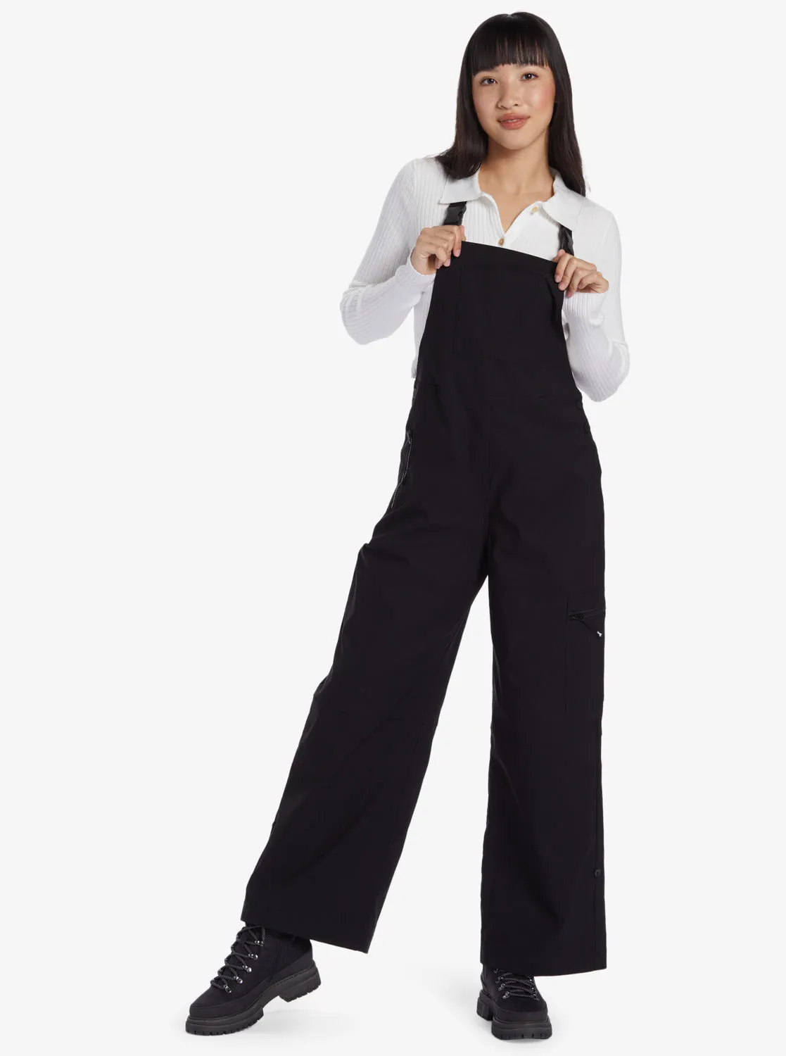 Chloe Kim Cargo Overalls - Anthracite