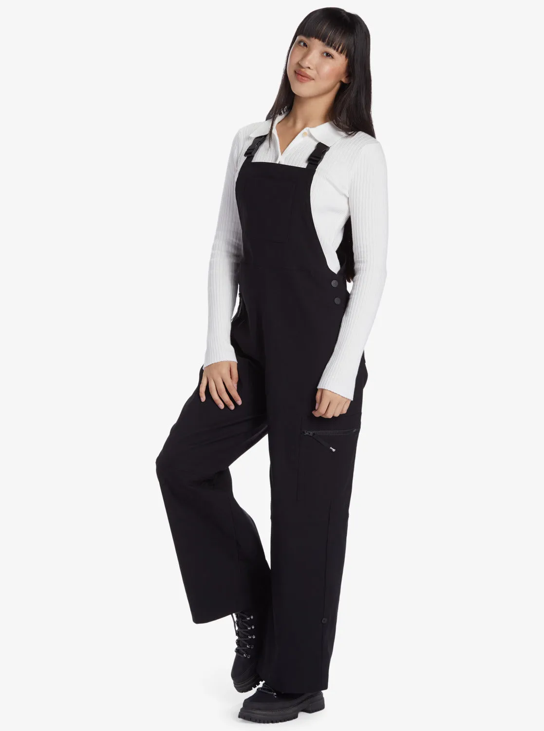 Chloe Kim Cargo Overalls - Anthracite