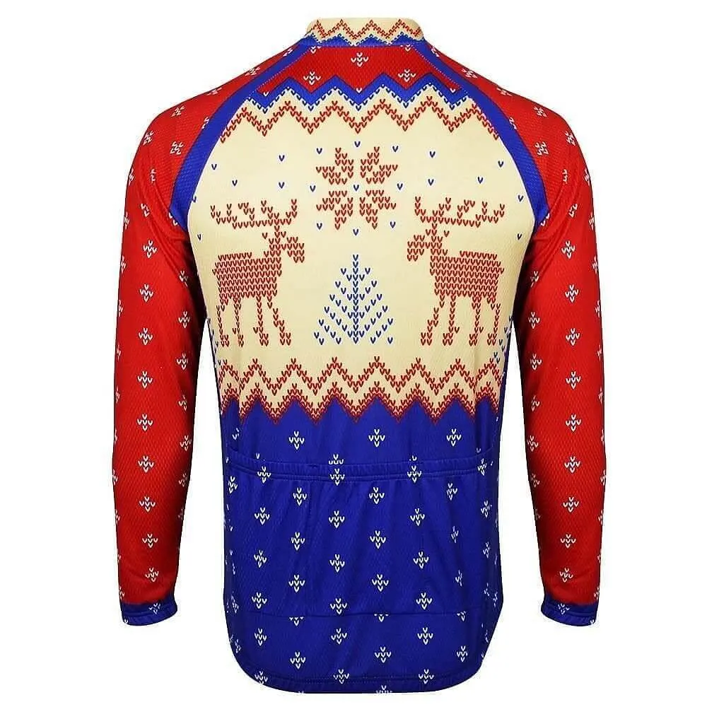 Christmas Jumper Reindeer Jersey - Long Sleeve