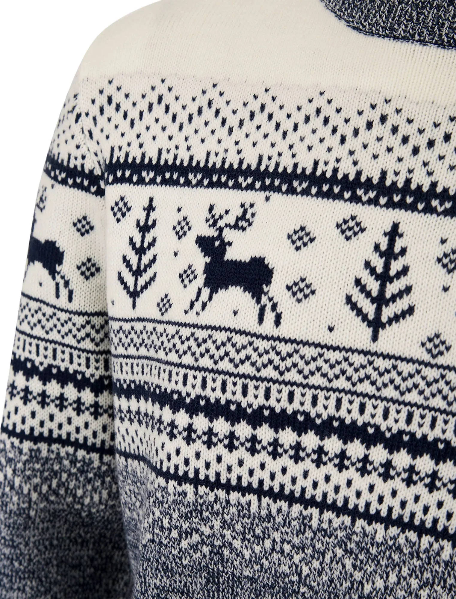 Christmas Rifkin Nordic Fairisle Mens Christmas Jumper - Blue