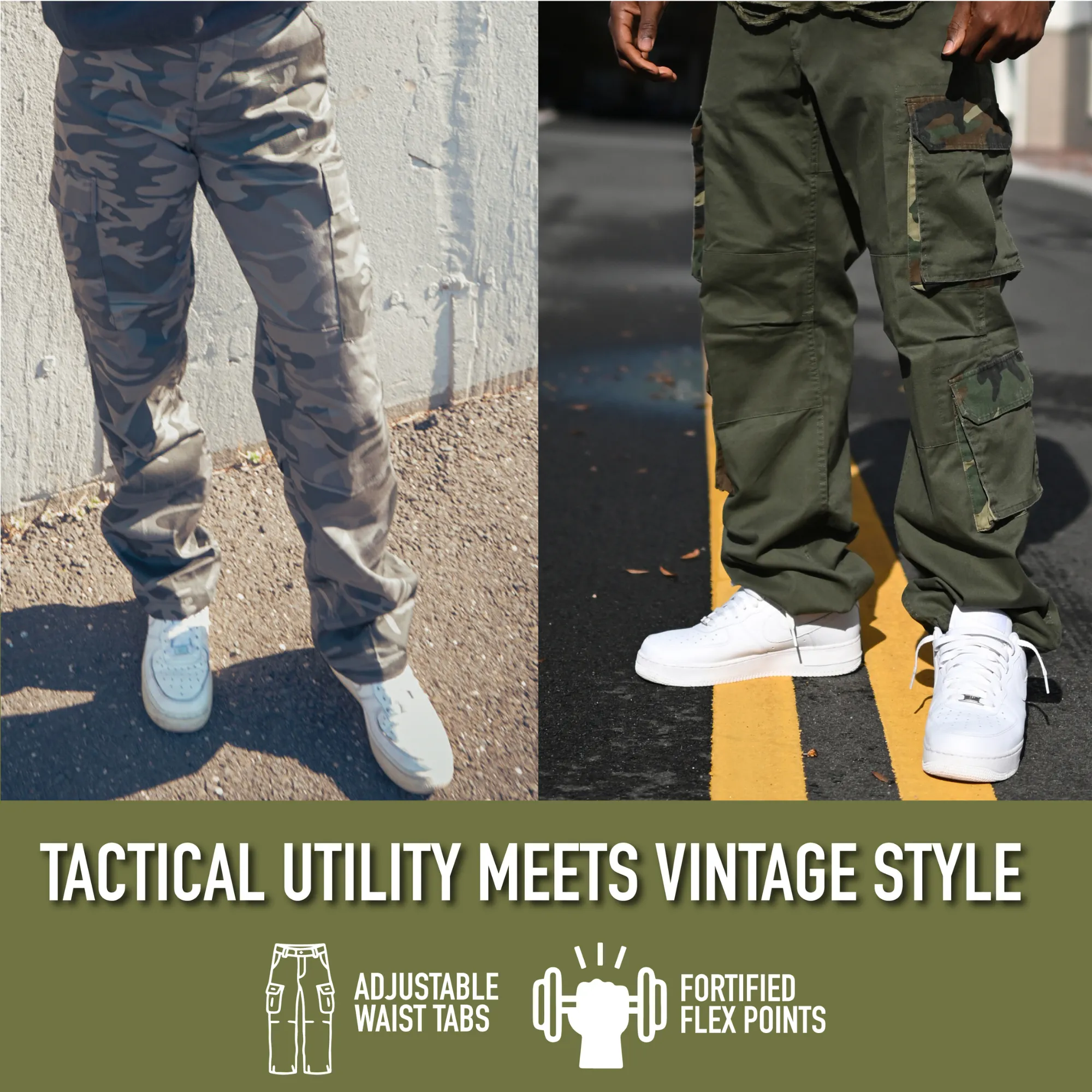 City Camouflage - Military Vintage Paratrooper Fatigues