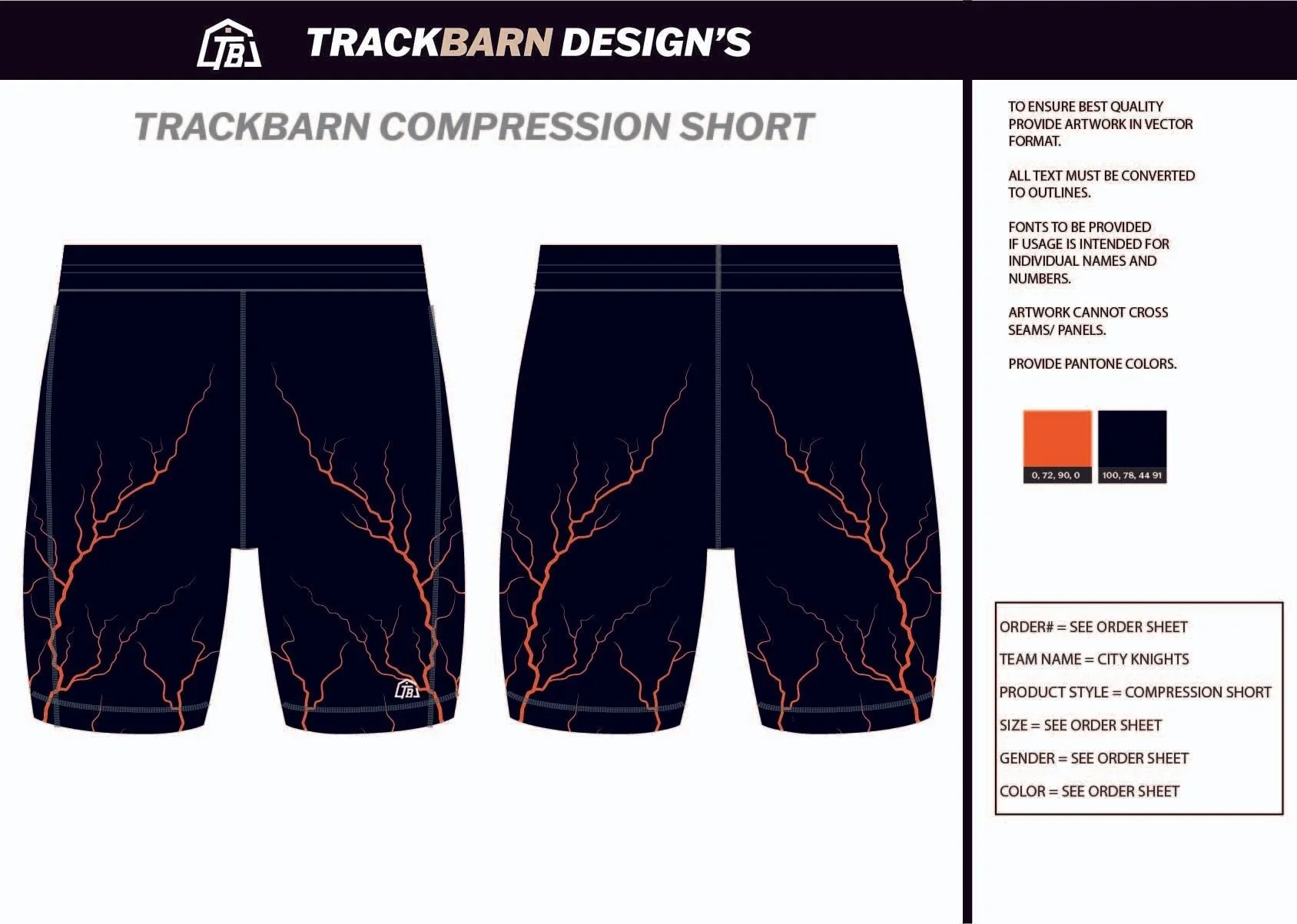 City-Knights- Mens Short Running Tight