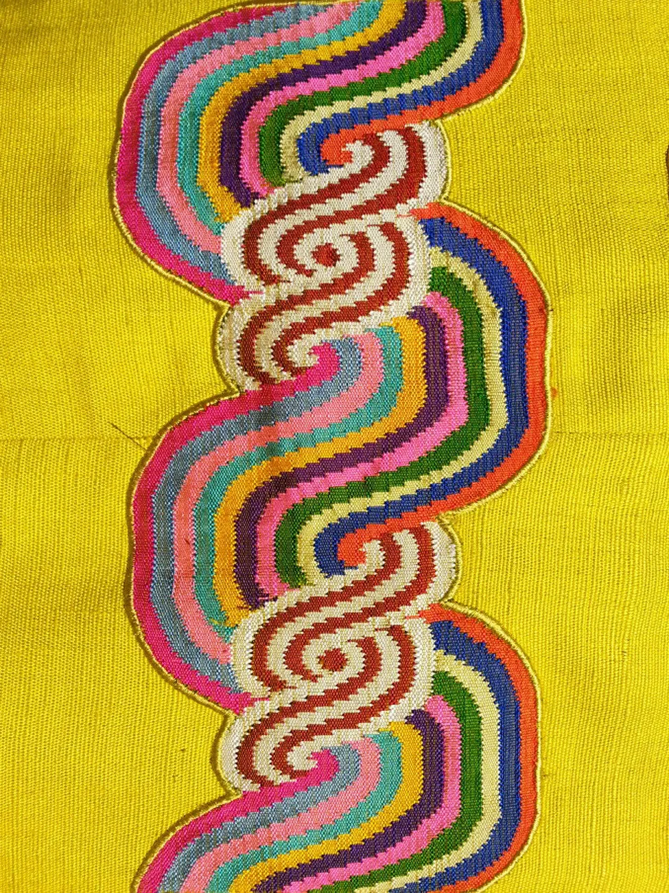 Couture Cut Peace Jacket Citron And Rainbow Swirl Long