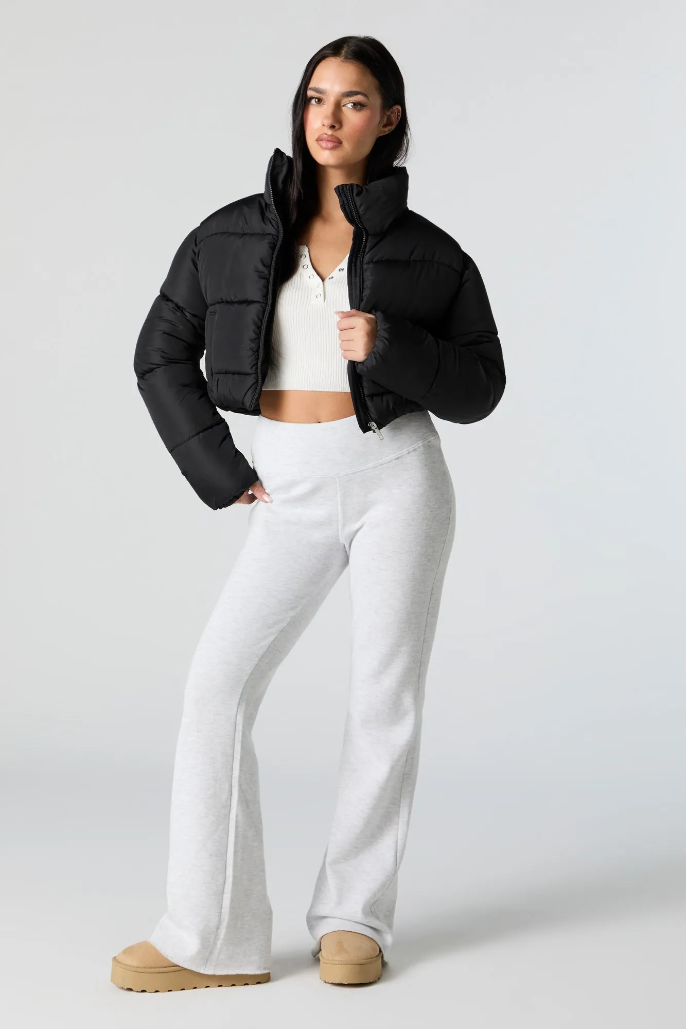 Cropped Puffer Jacket