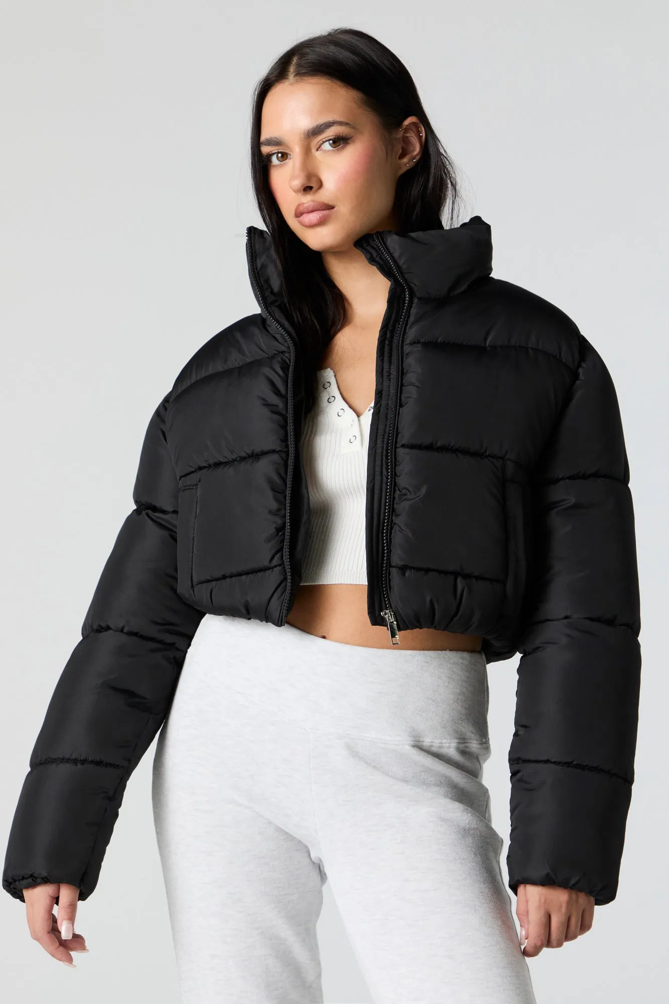 Cropped Puffer Jacket