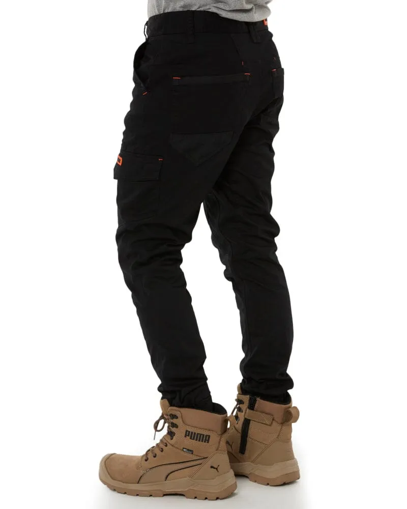 Crossover Slim Fit Jogger Work Pant - Black