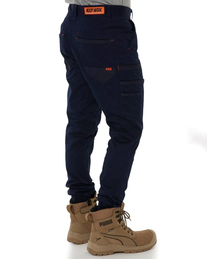 Crossover Slim Fit Jogger Work Pant - Navy