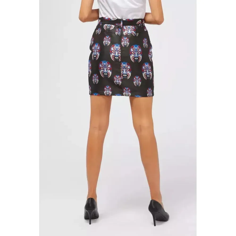 Custo Barcelona Black Polyester Women Skirt