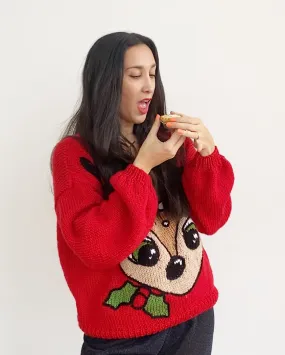 Cute Christmas Jumper - Downloadable Knitting Pattern