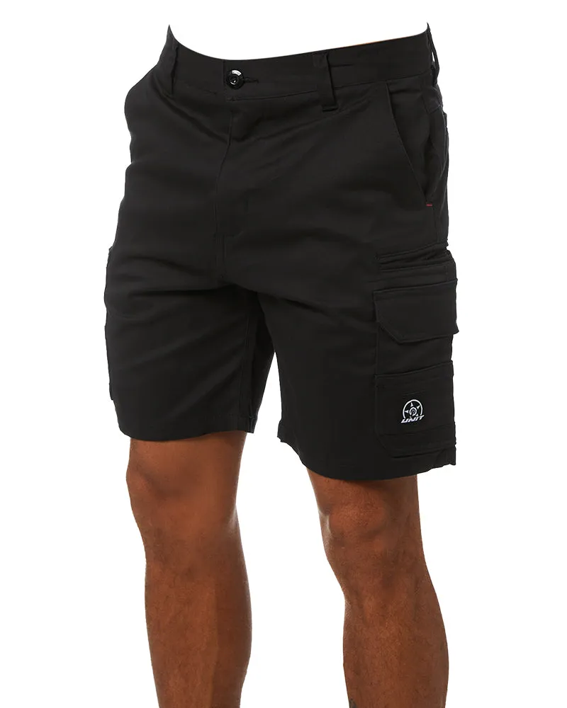 Demolition Stretch Cargo Short - Black