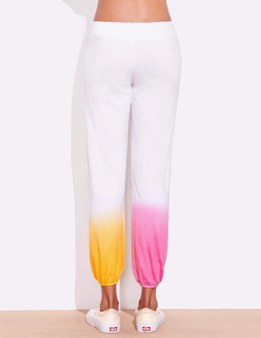 Dip Dye Sweatpant, Tangerine Pink