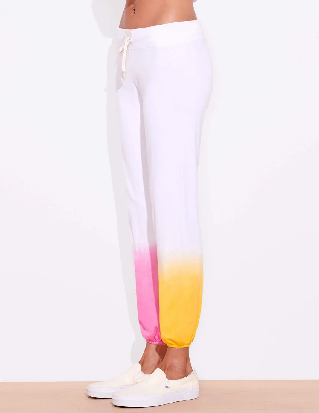 Dip Dye Sweatpant, Tangerine Pink