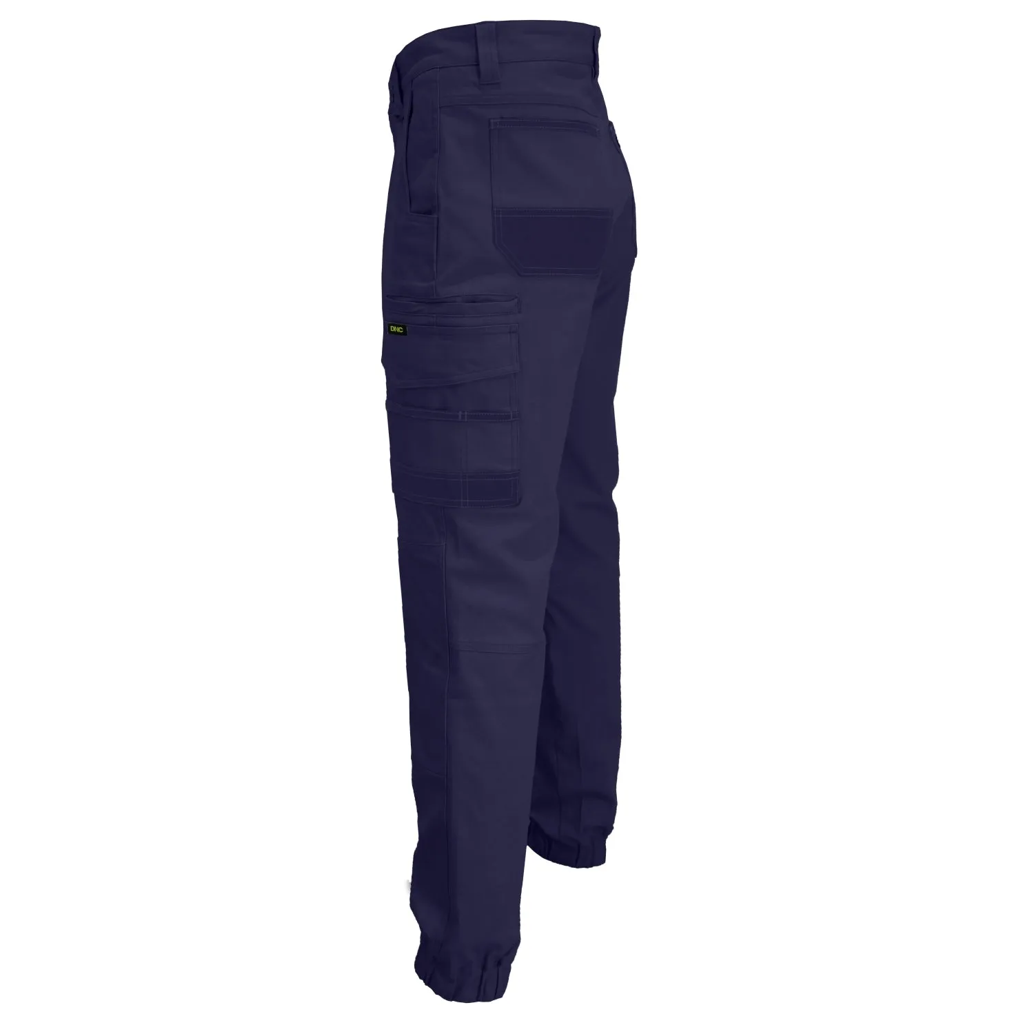 DNC SlimFlex Tradie Cargo Pants Elastic Cuffs (3376)