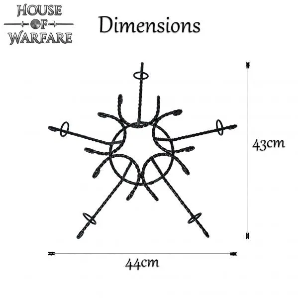 Drinking Horn Forged Stand for Five Horns