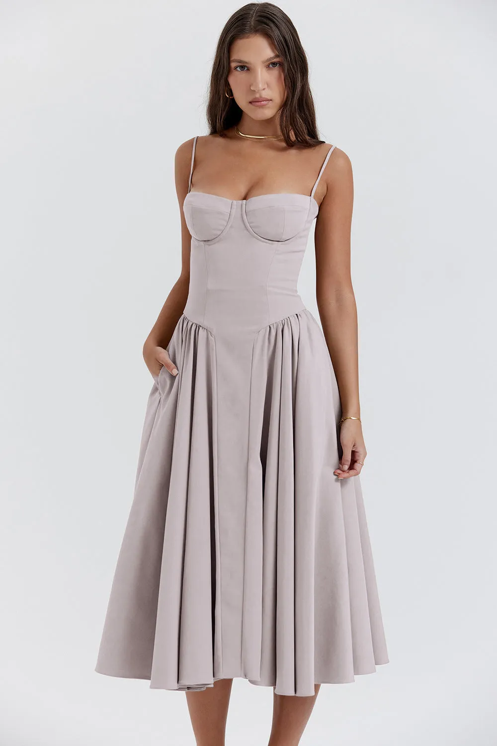 Elegant Low-cut Slim Backless Sling Dress