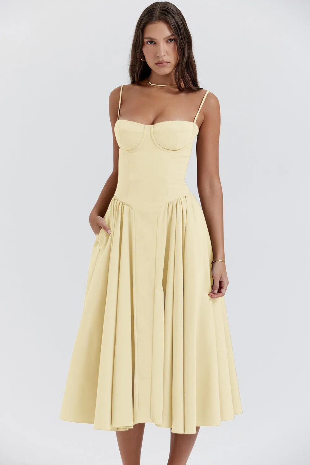 Elegant Low-cut Slim Backless Sling Dress