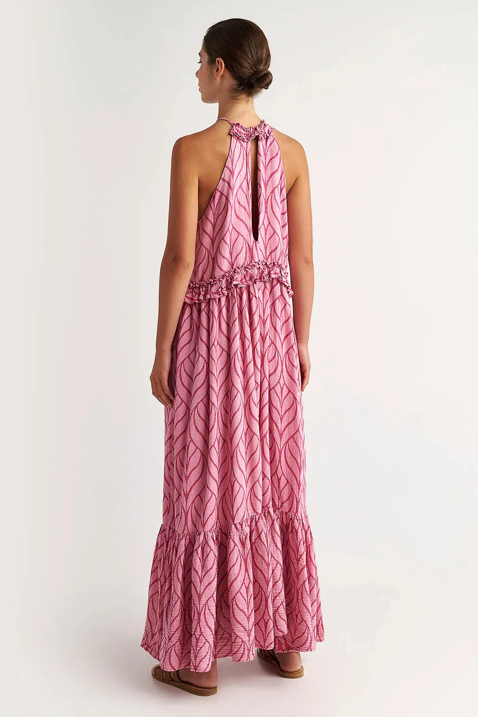 Erikousa Maxi Dress in Fuchsia