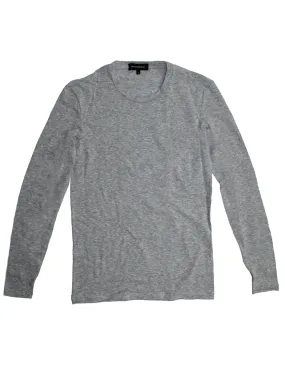 Ermenegildo Zegna Long Sleeve T-Shirt Gray Undershirt XXL FINAL SALE