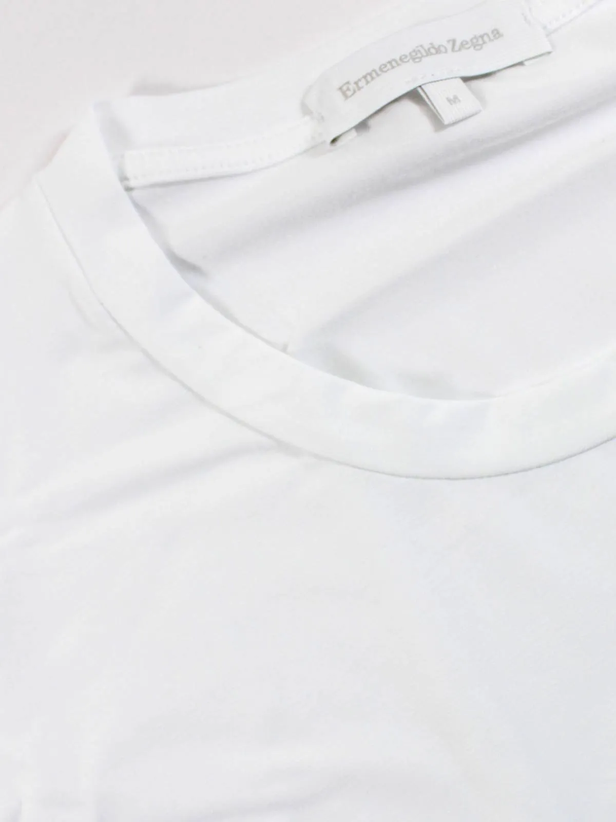 Ermenegildo Zegna Long Sleeve T-Shirt White XS FINAL SALE