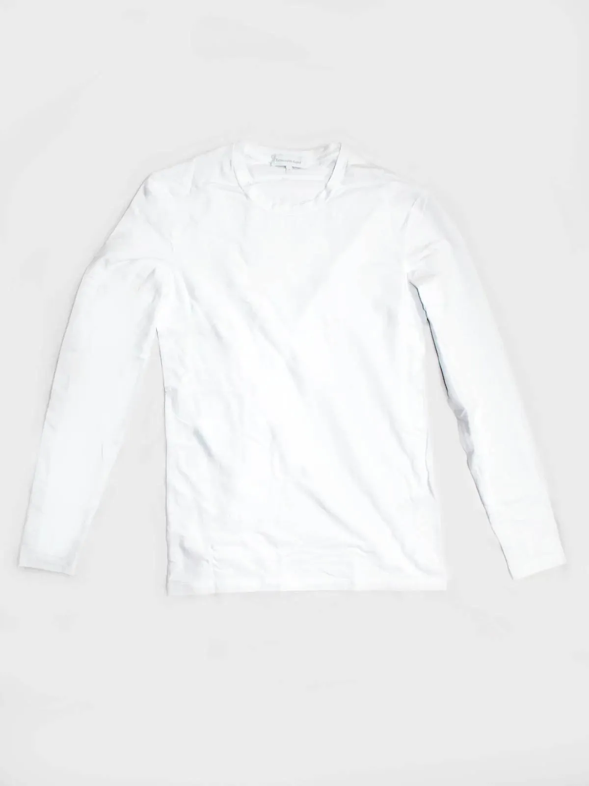 Ermenegildo Zegna Long Sleeve T-Shirt White XS FINAL SALE