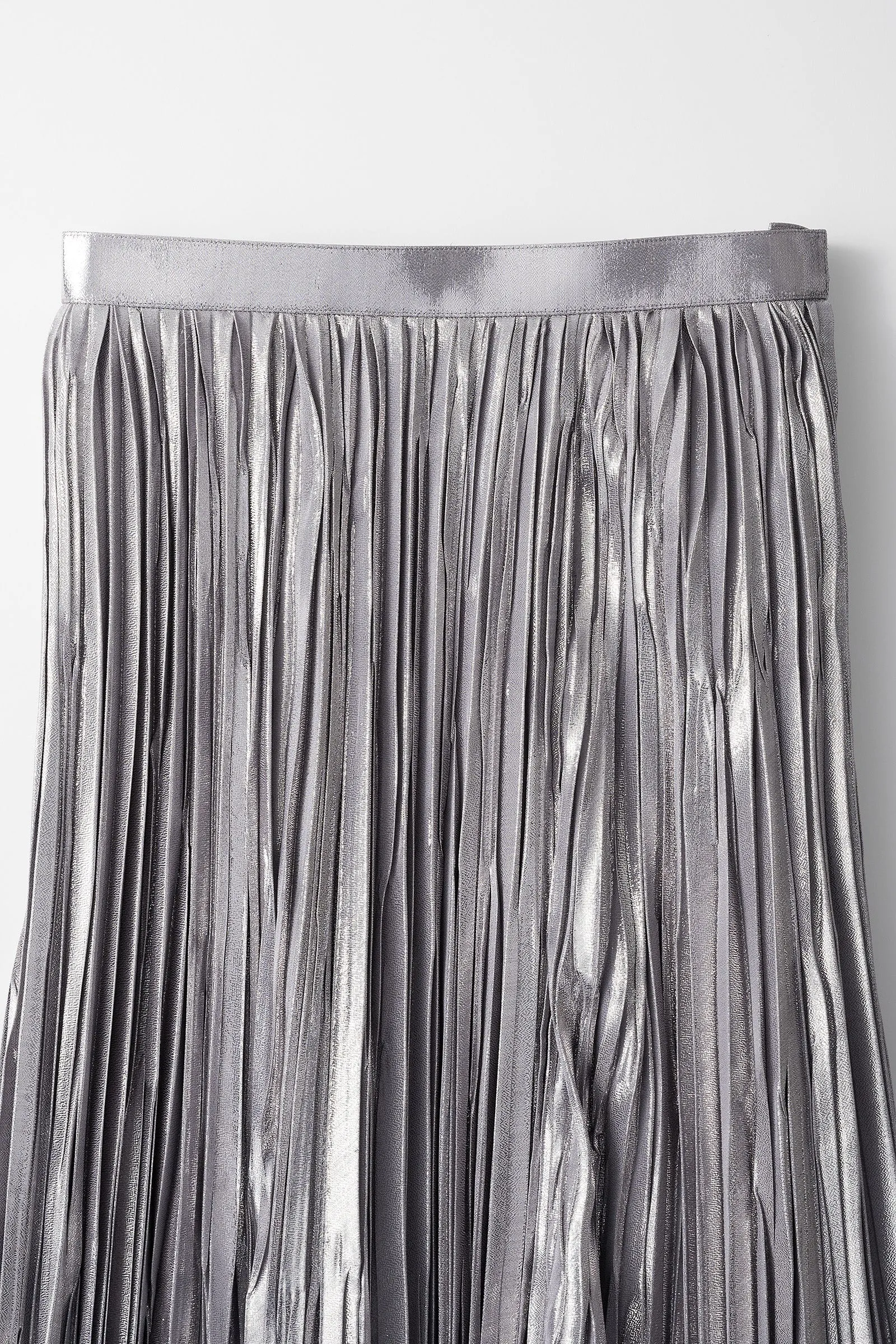 Frost pleated skirt (Silver)