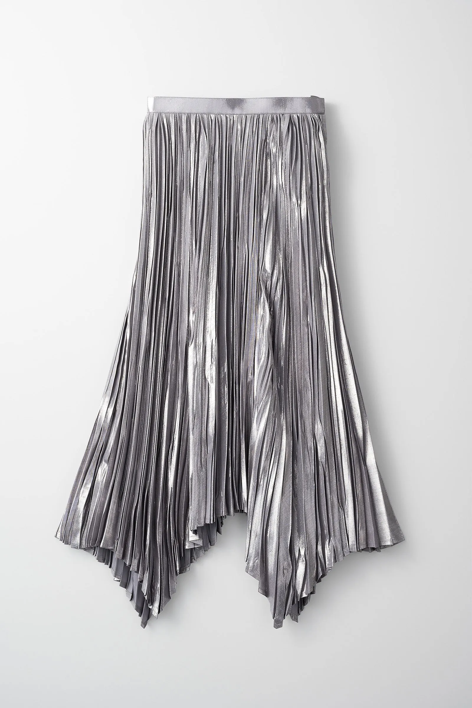 Frost pleated skirt (Silver)