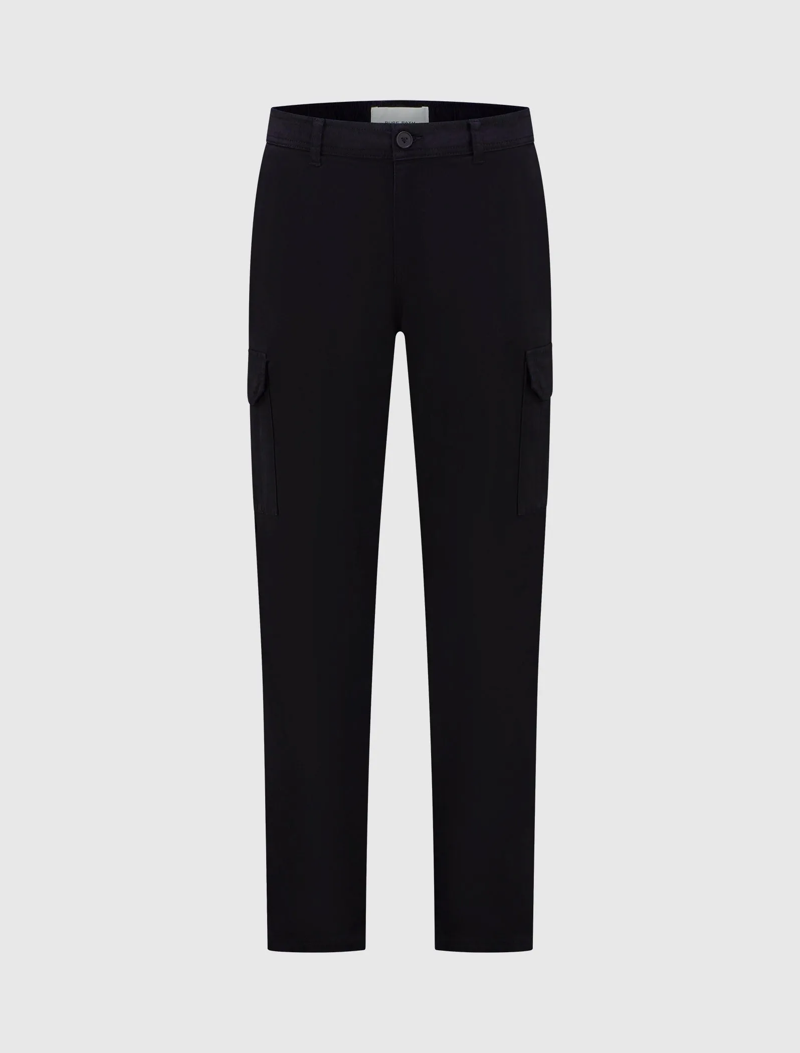 Garment Dye Cargo Pants | Black