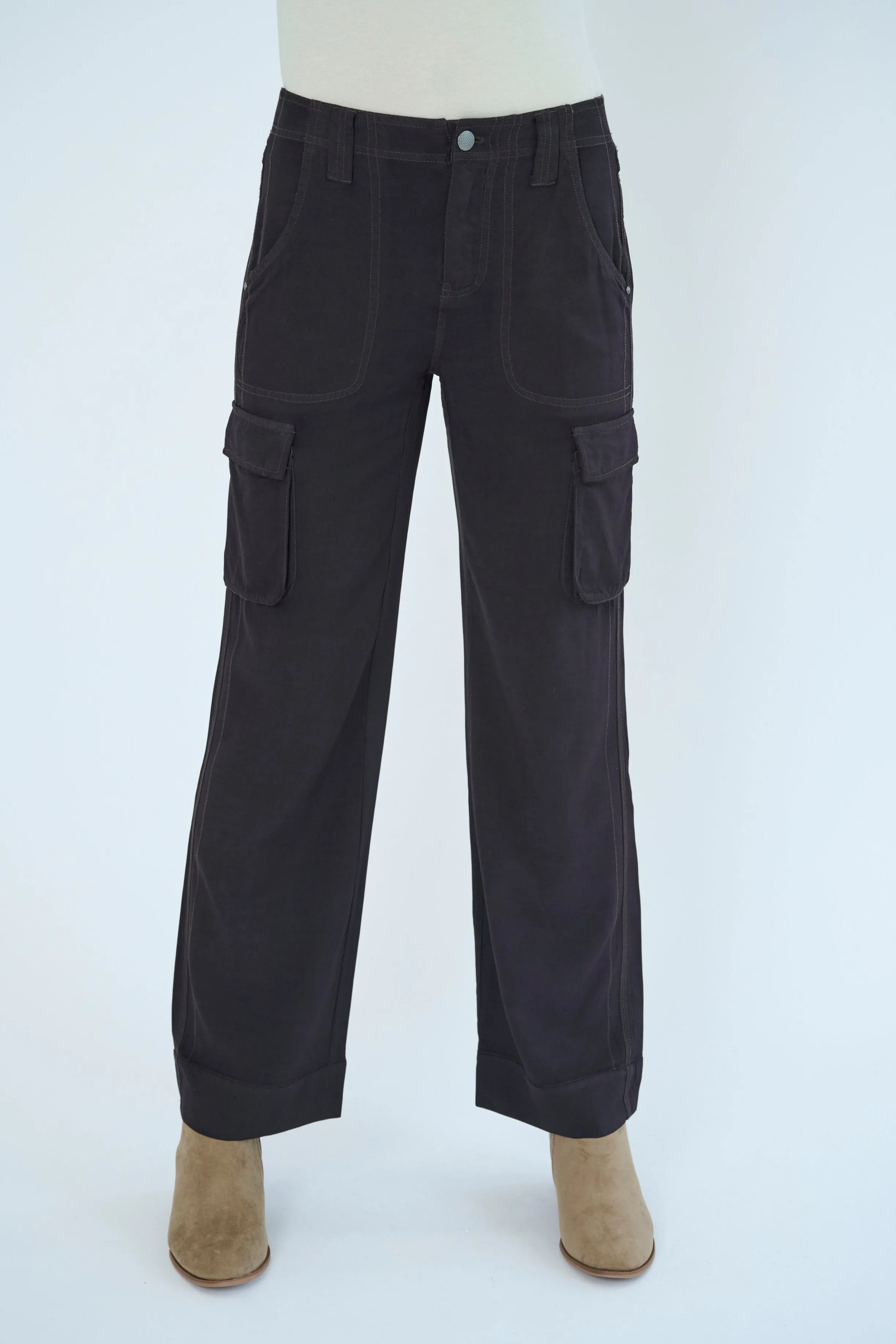 Gavyn Satin Twill Cargo Pant