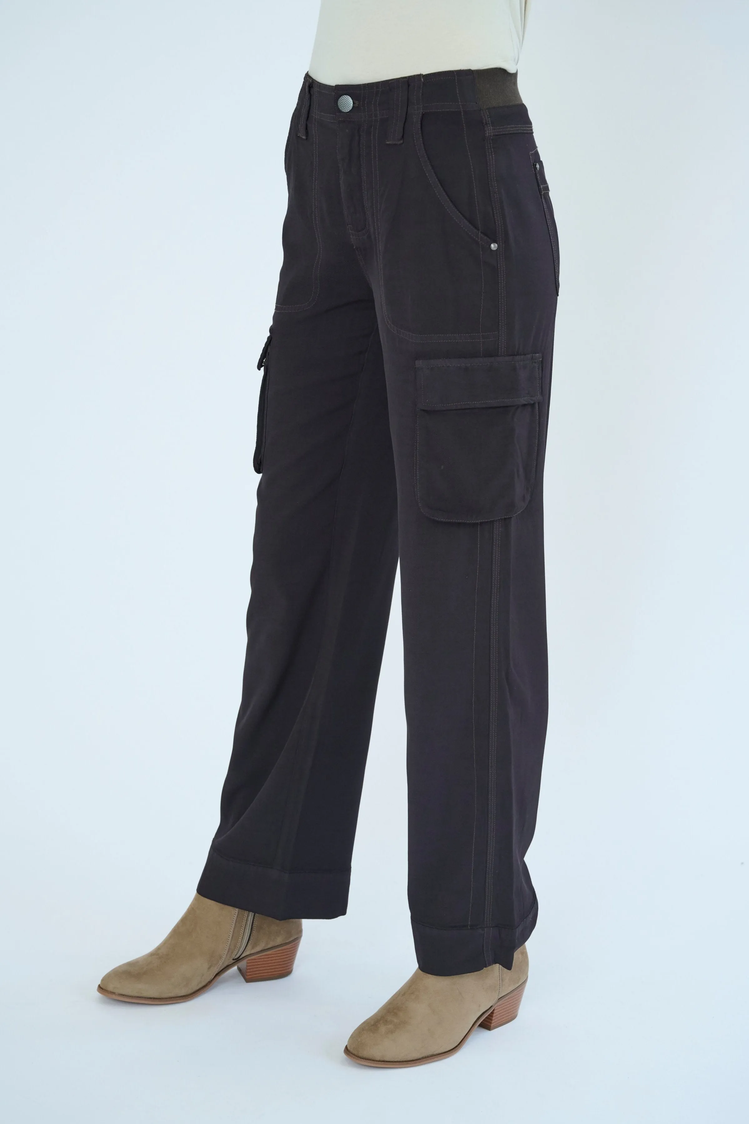 Gavyn Satin Twill Cargo Pant