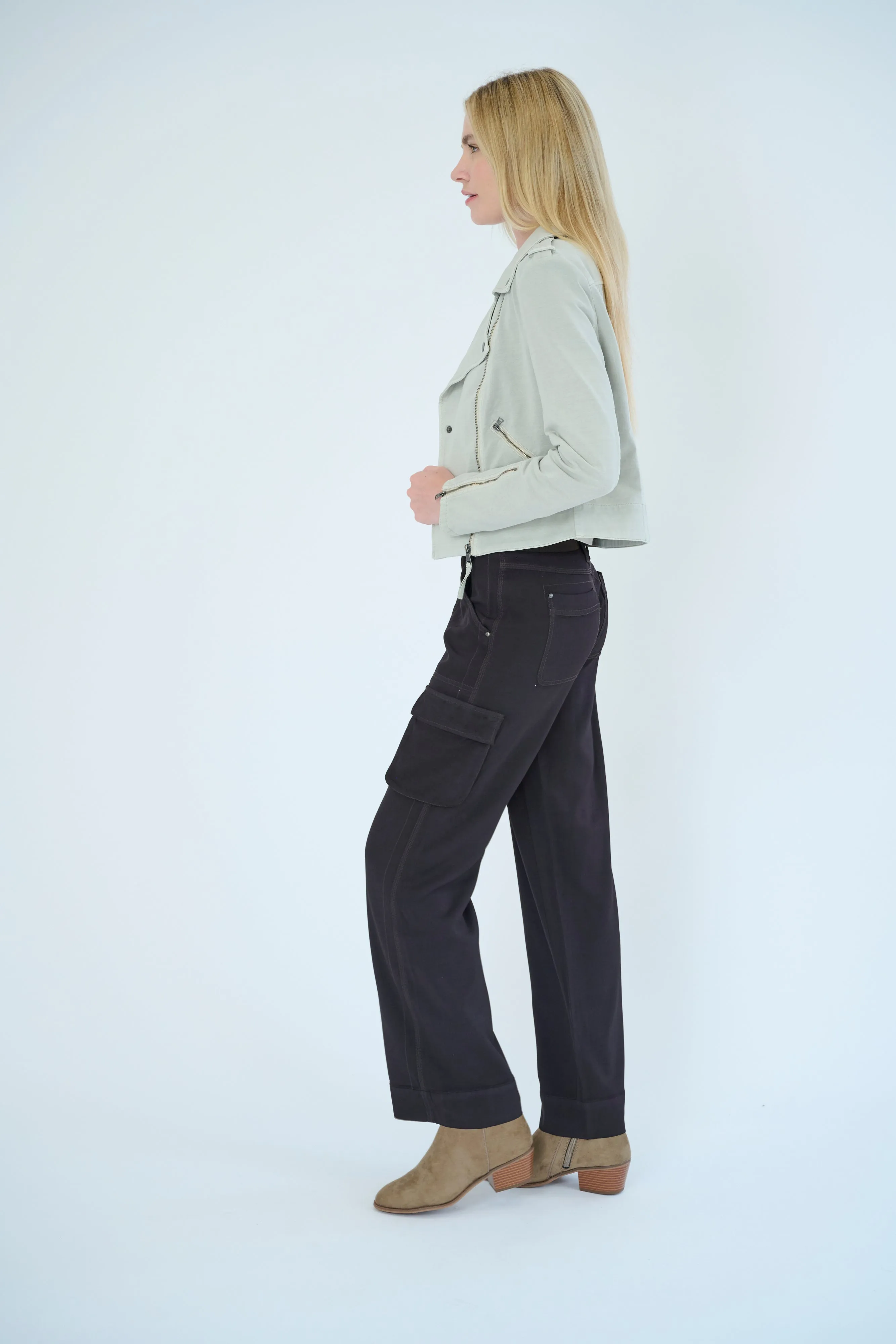 Gavyn Satin Twill Cargo Pant