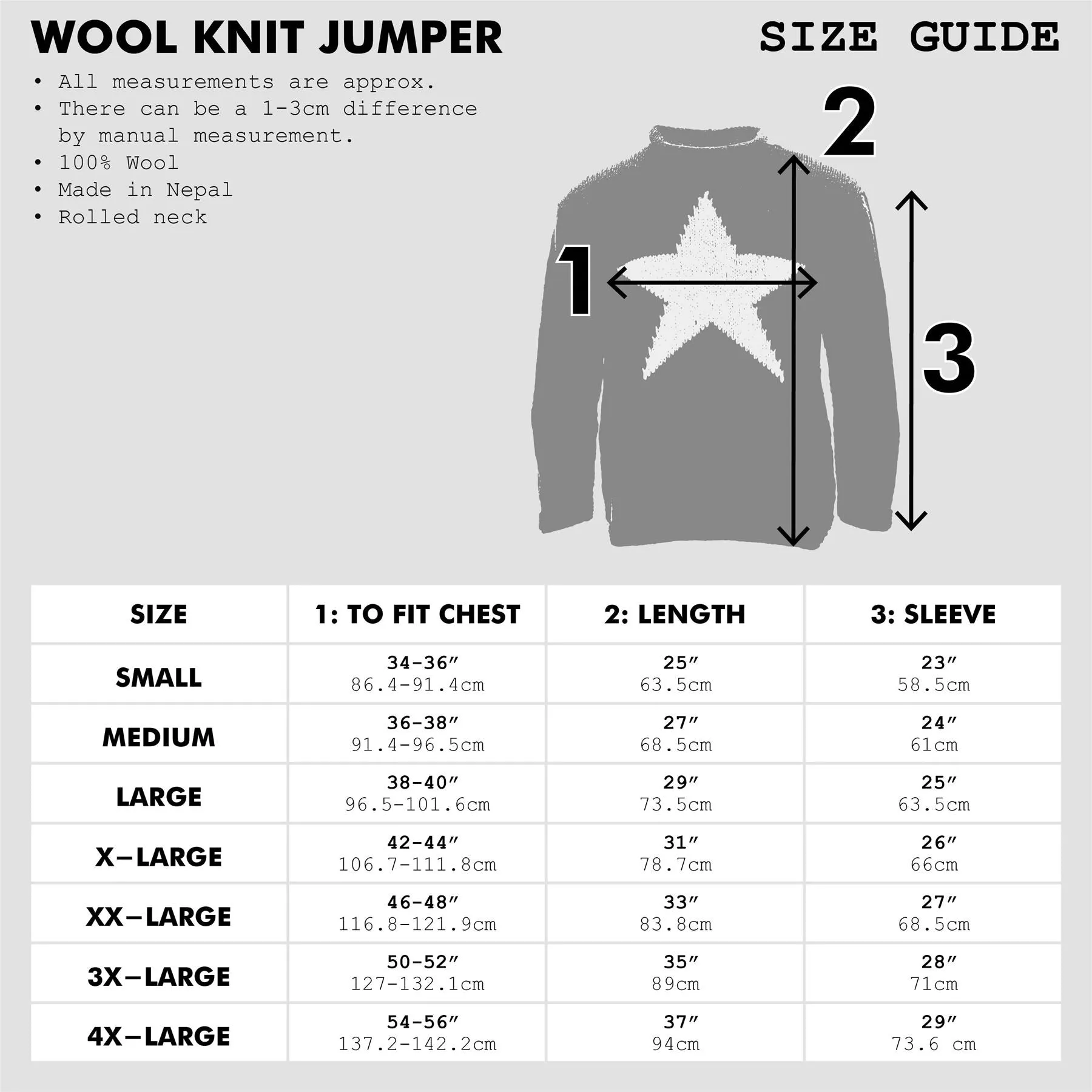 Hand Knitted Wool Space Dye Jumper - Grey Mix