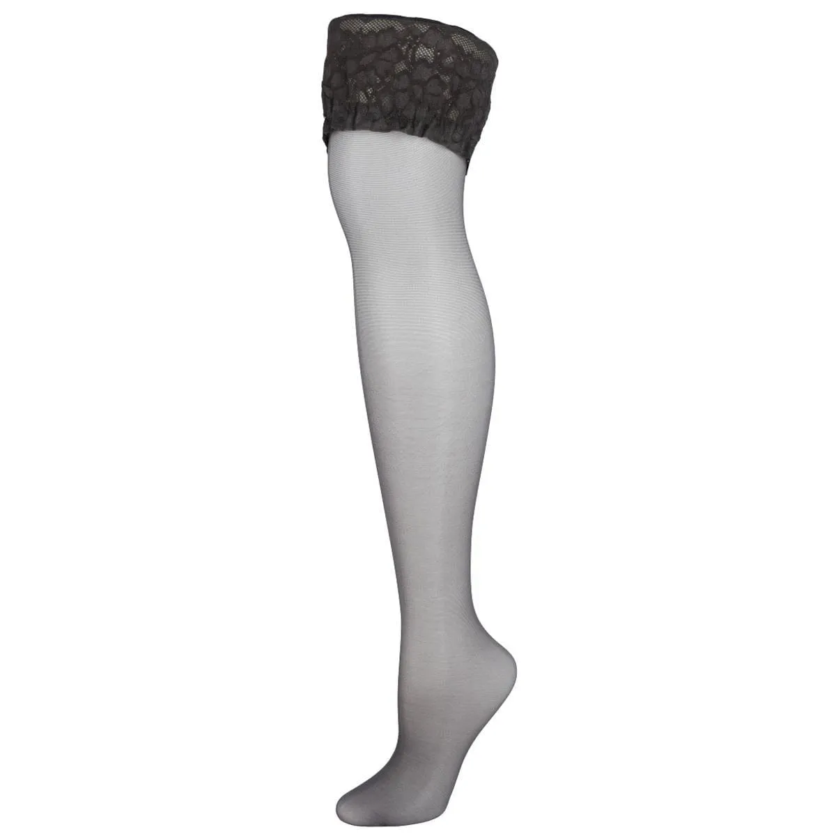 Hanes Women's Silk Reflections Lace Top Thigh Highs (1 Pair)