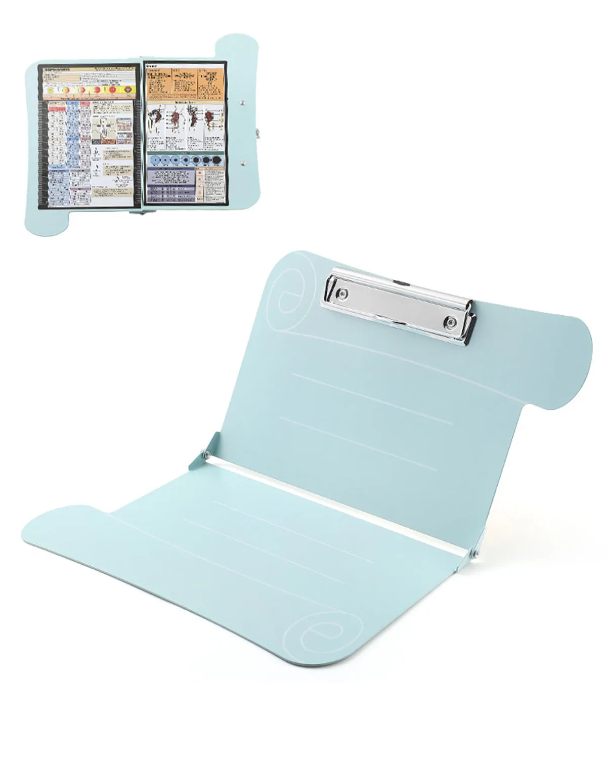 Hawkwell Foldable Clipboard - Viana Green 2 Layers