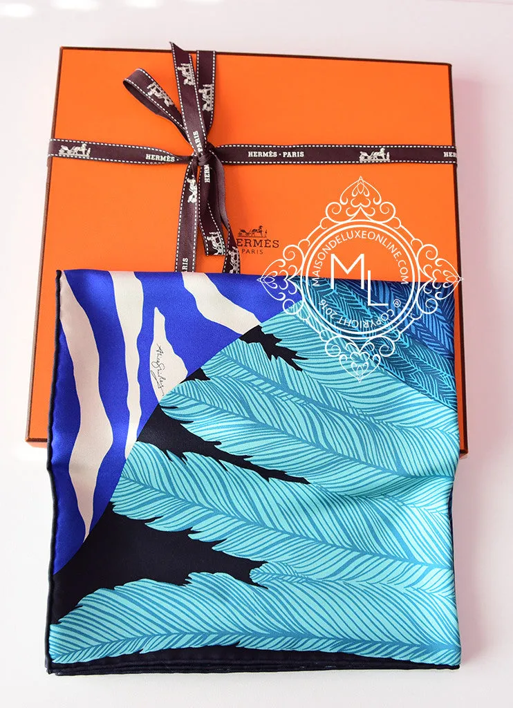 Hermes Twill Silk 90 cm Zebra Pegasus Scarf