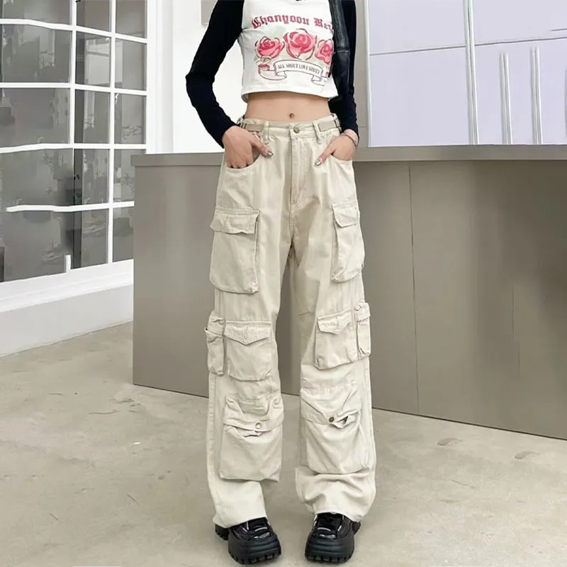 Hip and Trendy Multi-Pocket Cargo and Utility Pants for Women