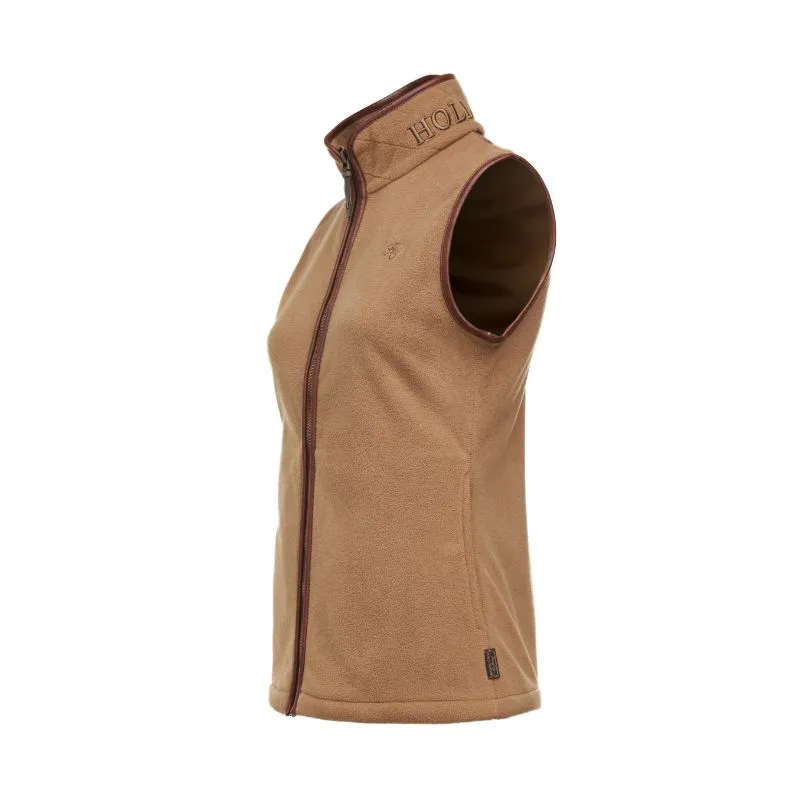 Holland Cooper Country Ladies Fleece Gilet - Coffee