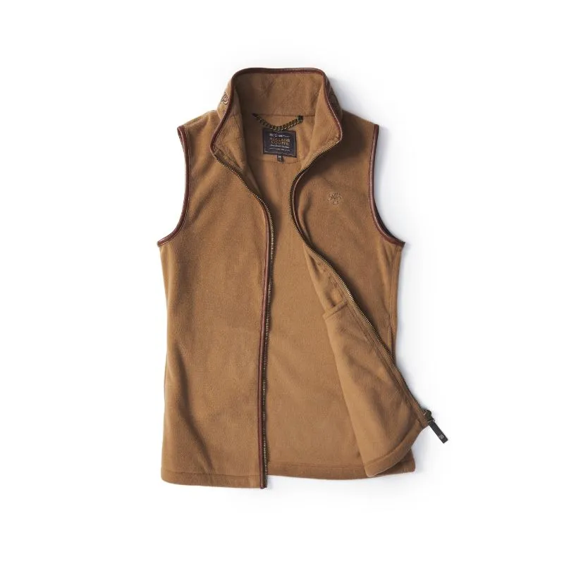 Holland Cooper Country Ladies Fleece Gilet - Coffee