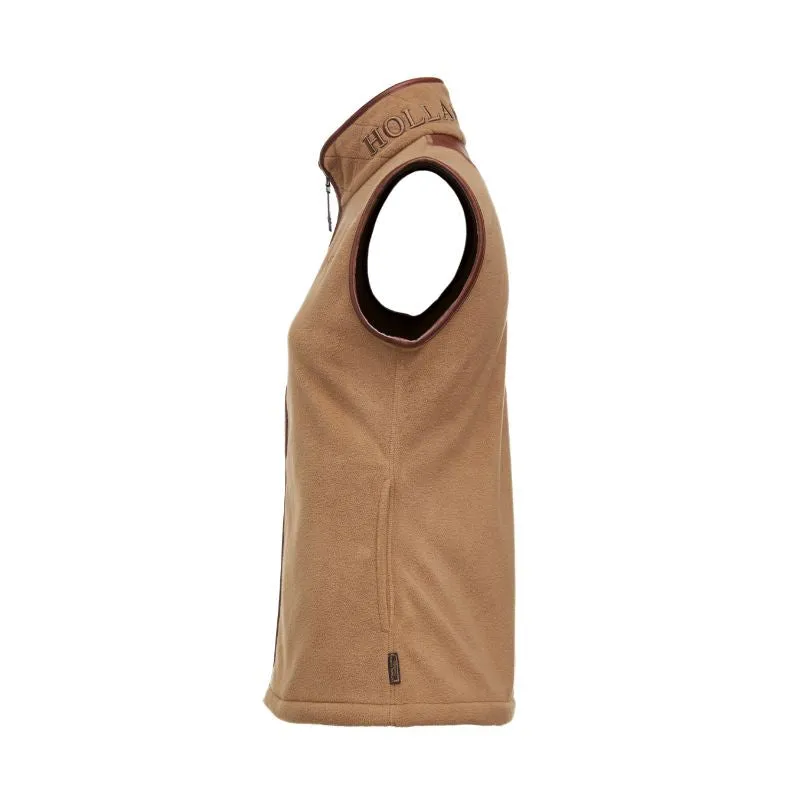 Holland Cooper Country Ladies Fleece Gilet - Coffee