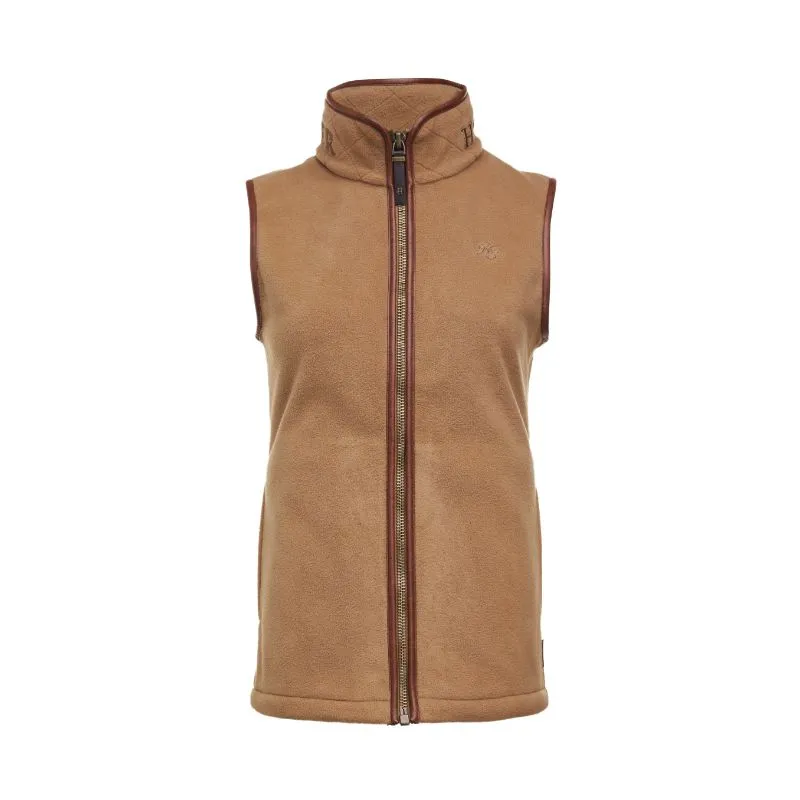 Holland Cooper Country Ladies Fleece Gilet - Coffee