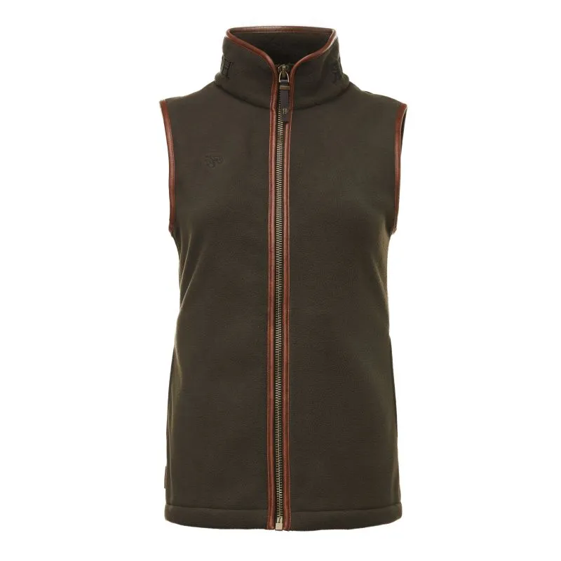 Holland Cooper Country Ladies Fleece Gilet - Khaki