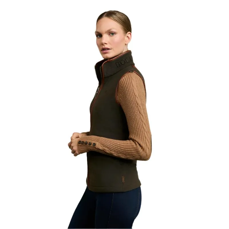 Holland Cooper Country Ladies Fleece Gilet - Khaki