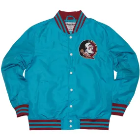 Homefield Men's Seminole Logo/Seminoles Bomber Jacket - Turquoise