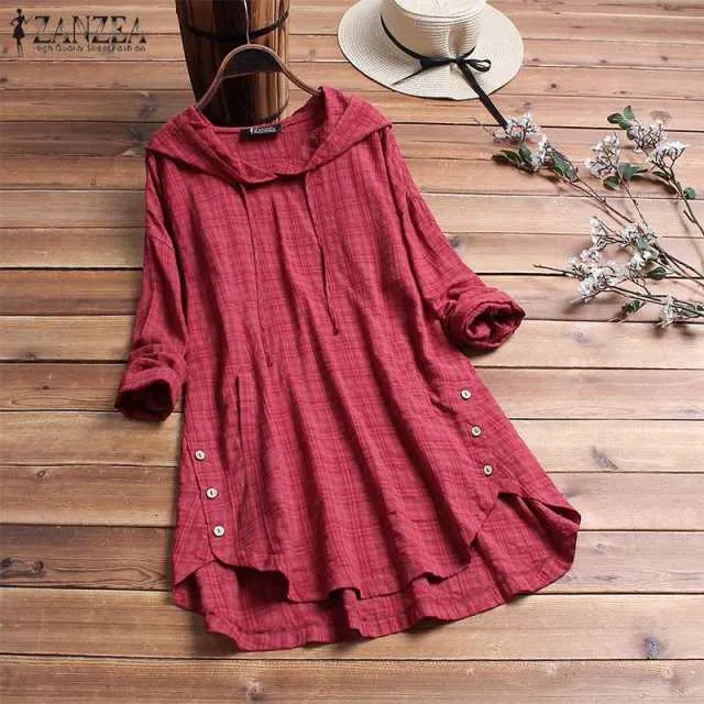 Hooded Long Sleeve Modest Tunic