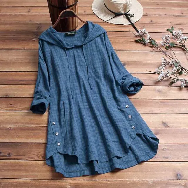 Hooded Long Sleeve Modest Tunic