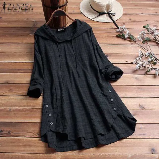 Hooded Long Sleeve Modest Tunic